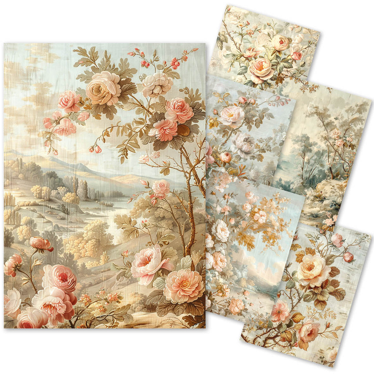 Tissue Paper A4 6/Pkg 18th Century