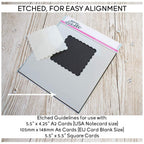 Scalloped Square Masquerade Stencil