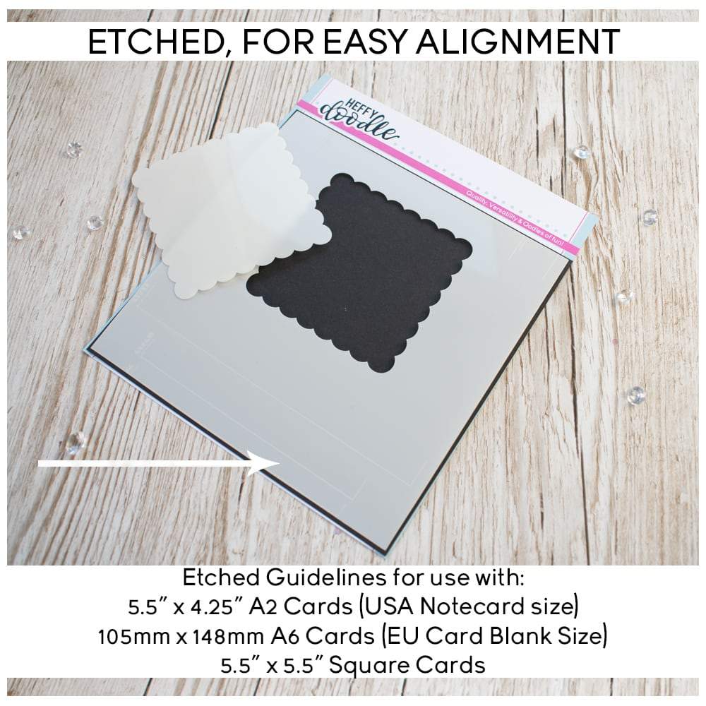 Scalloped Square Masquerade Stencil