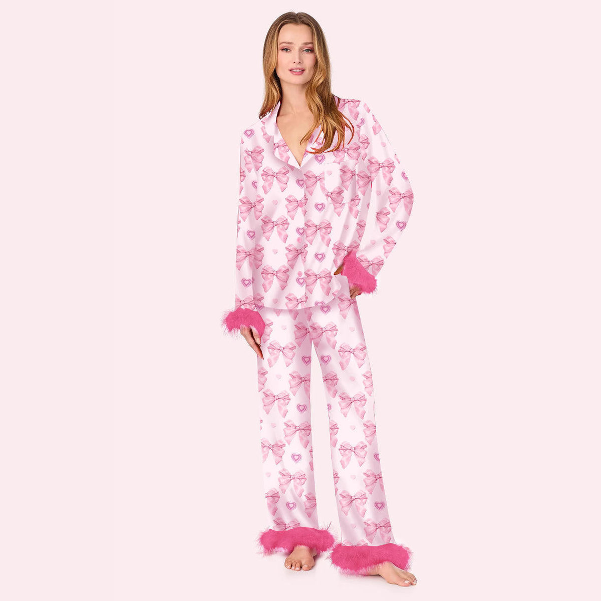 Christmas Mom and Me Matching Cowgirl Pajamas Set – Boot Print Long Sleeve Top & Pants Family Loungewear