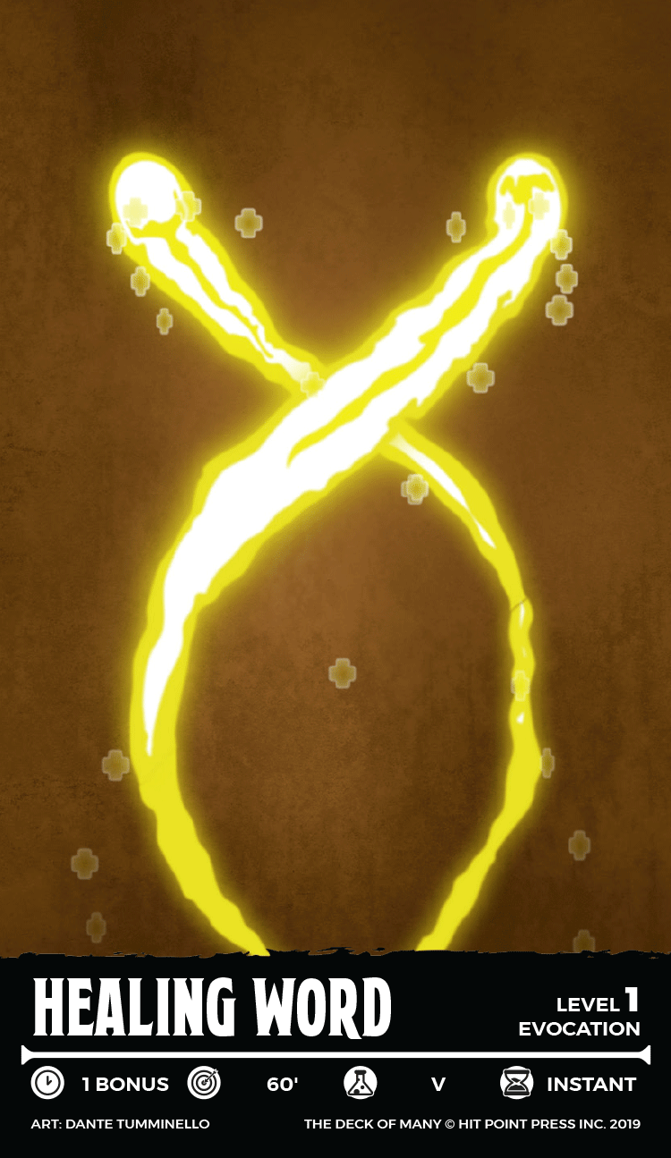 Animated Spells: Level 1, G-Z - 5e 2014 D&D (Reference Cards)