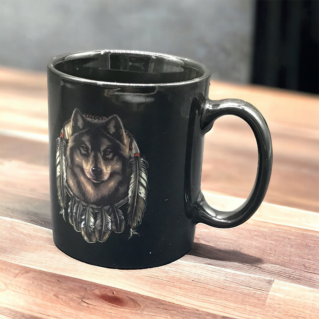Southwestern Style Black Ceramic mug