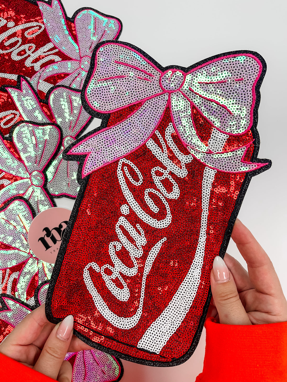 Coca Cola Sequin Patch