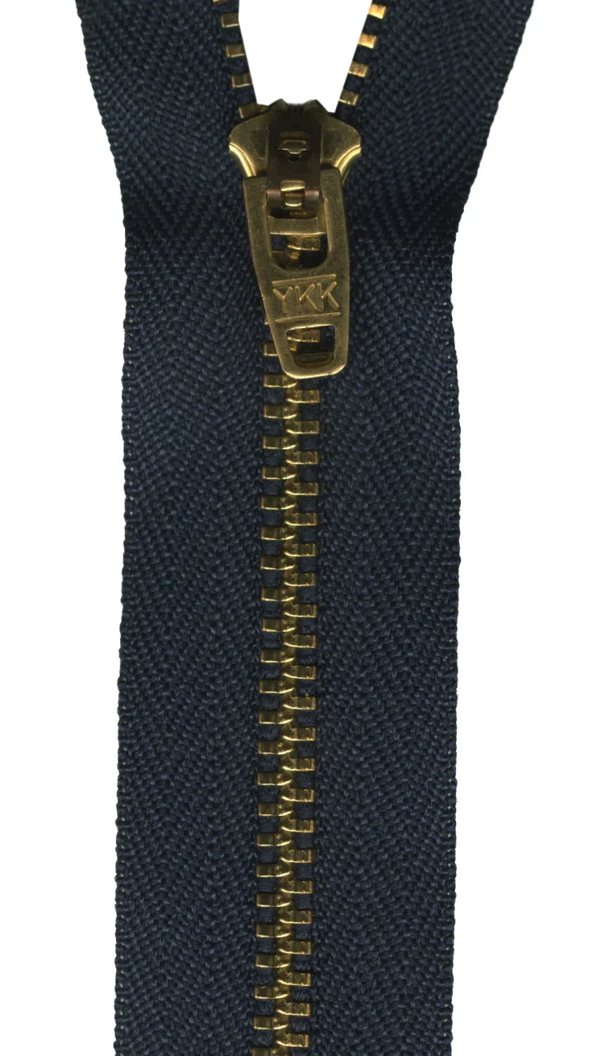 7" Metal Jean Zipper  - Navy