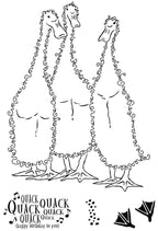 Woodware Clear Singles Fuzzie Friends Morris, James & Bill the Ducks 4 in x 6 in Stamp