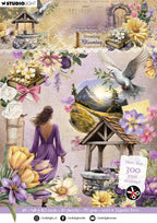 JMA Die-Cut Paper Pad Paper Elements Growing & Blooming 20 Sheets
