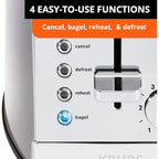 KRUPS KH732D51 2 slice Stainless Steel Toaster