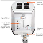 KRUPS KH732D51 2 slice Stainless Steel Toaster