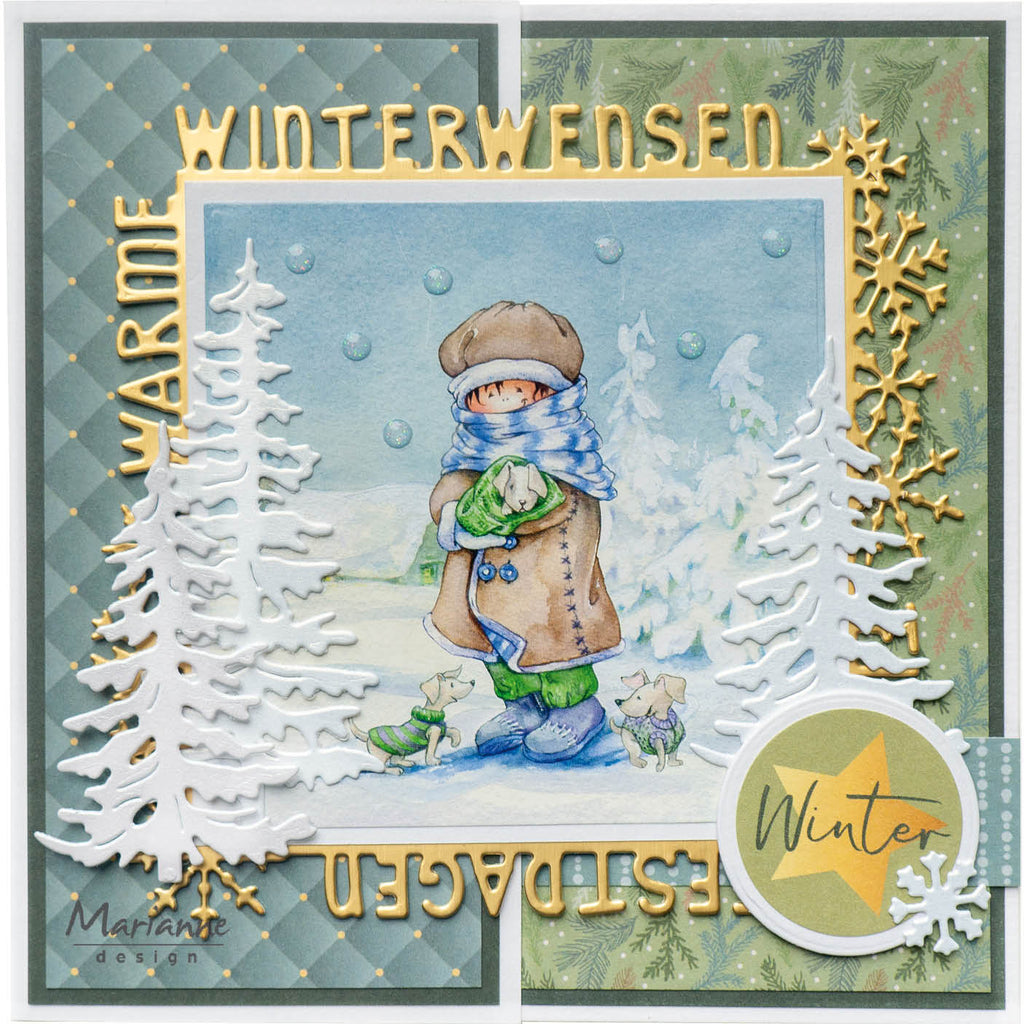Marianne Design 6x12 Cardstock - Christmas At Home