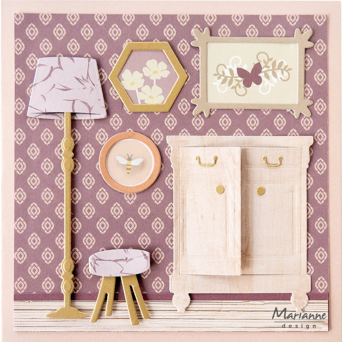 Marianne Design Collectables Die - Lamp & Stool by Marleen