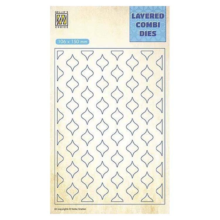 Nellie's Choice Layered Combi Dies Eastern Oval Layer B