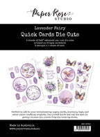 Lavender & Fairies 6x8" Quick Cards Die Cuts 33720