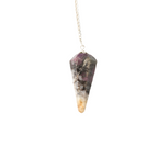 Lepidolite Pendulum 6 Facet & Bead - 3 Pack