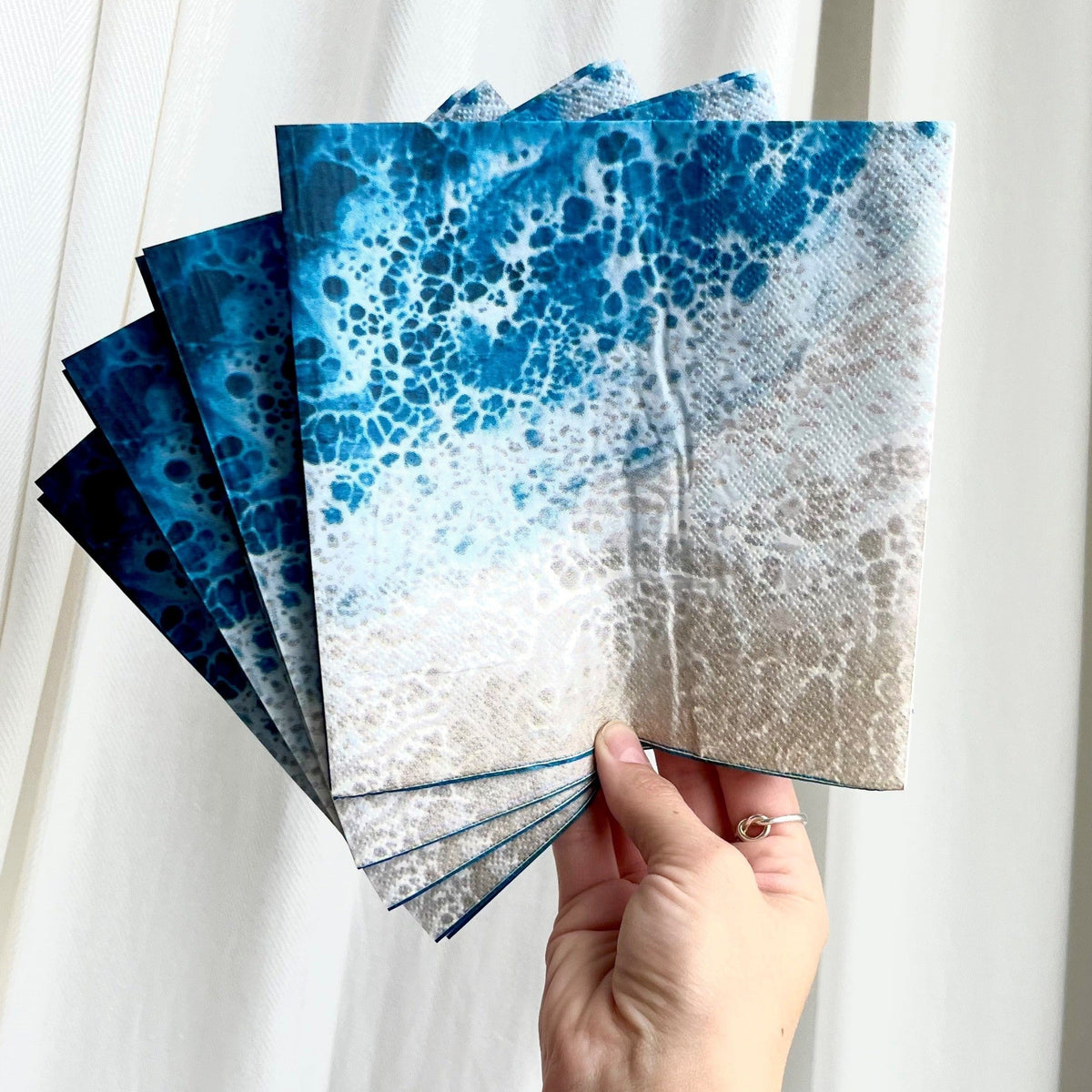 Luncheon Sized 3-Ply Beach-Themed Paper Napkins (50 pack)