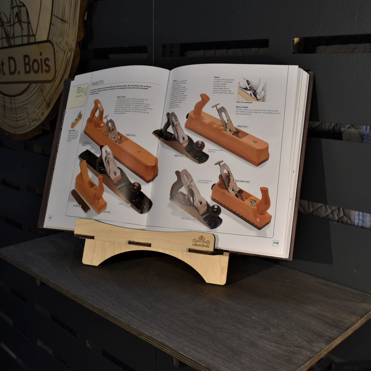 Support pour livre de recette "d-Poser"