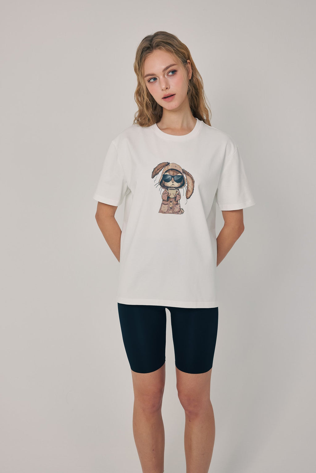 Morning Brew Bunny Tee White