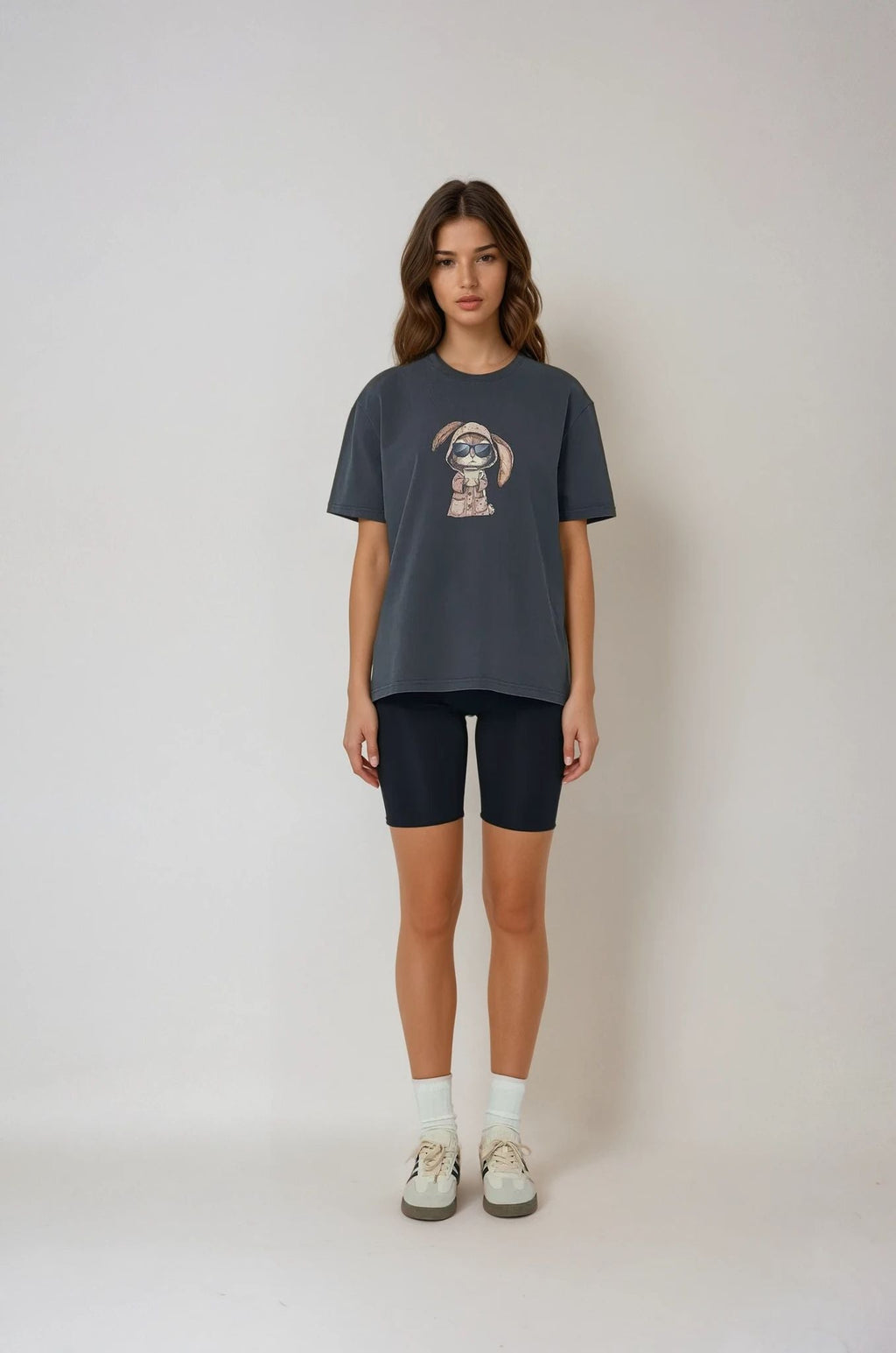 Morning Brew Bunny Tee Black