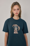 Morning Brew Bunny Tee Black