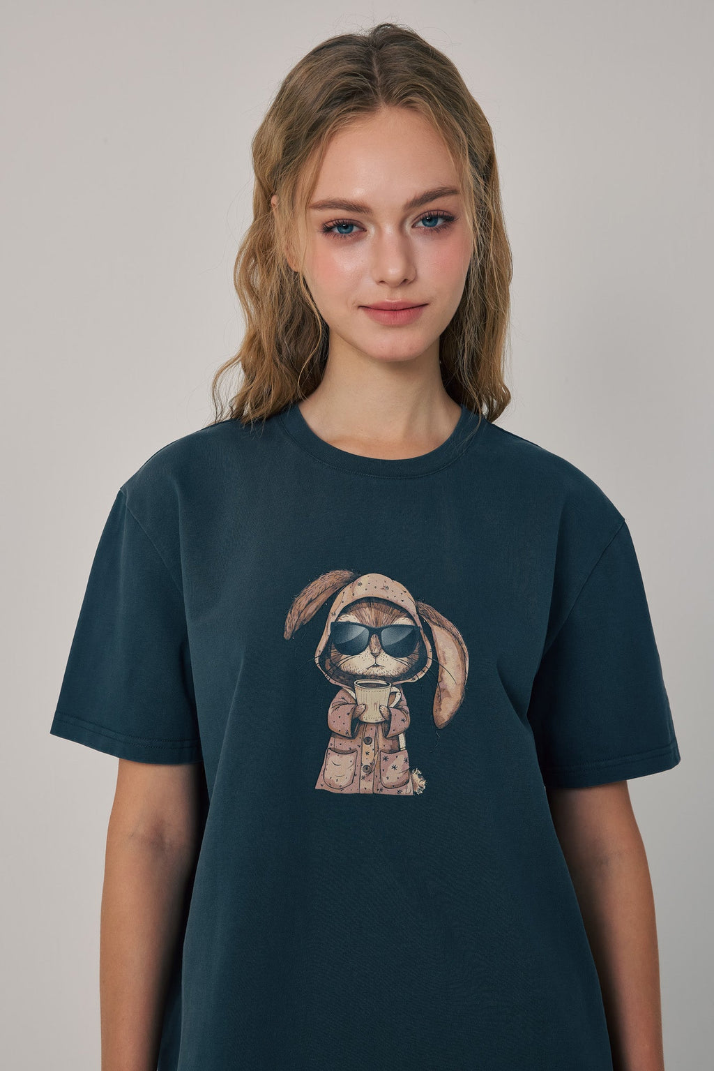 Morning Brew Bunny Tee Black