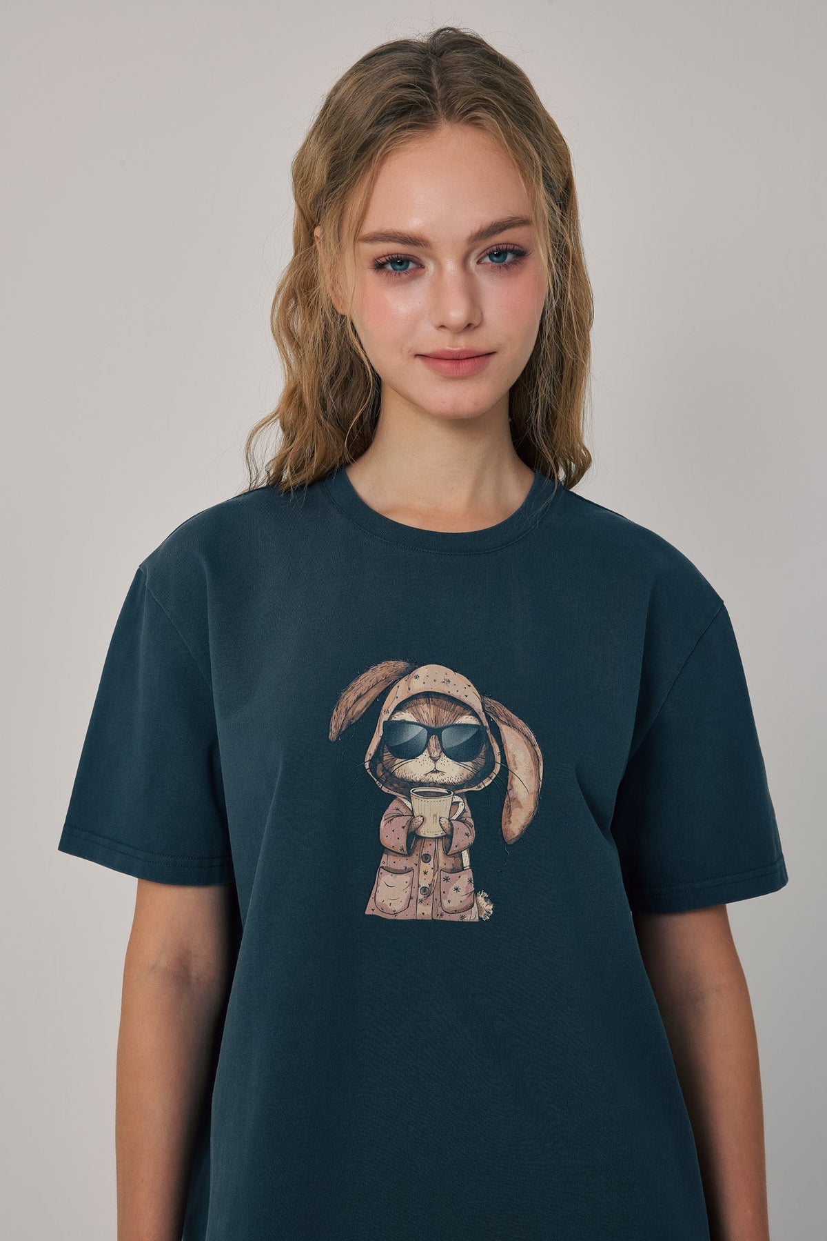 Morning Brew Bunny Tee Black