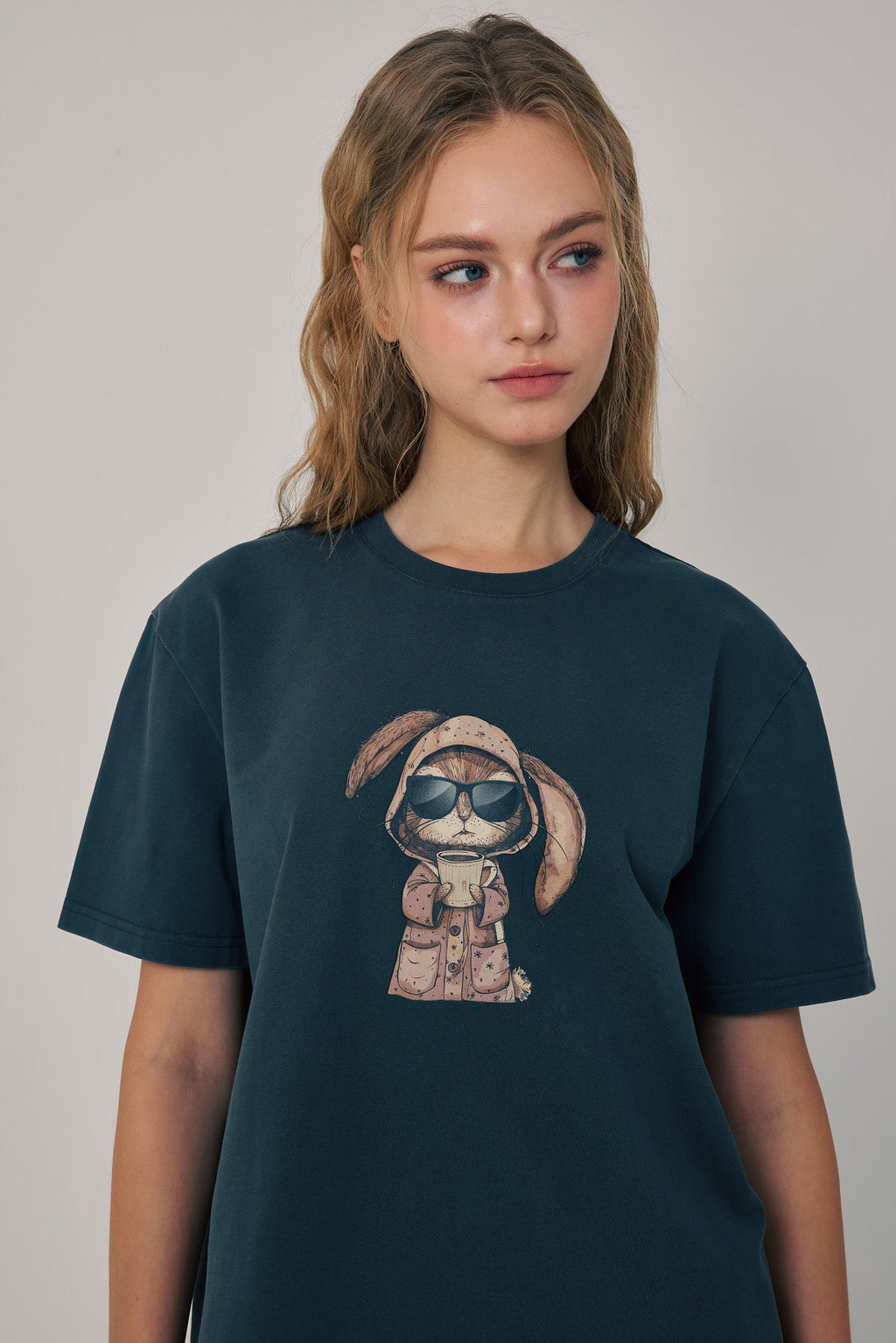 Morning Brew Bunny Tee Black