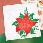 Moonstone Dies - Poinsettia & Foliage