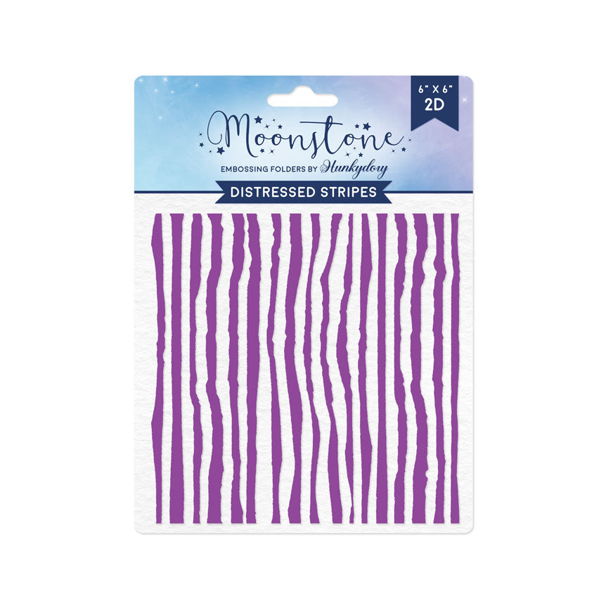 Moonstone Embossing Folders - Distressed Stripes