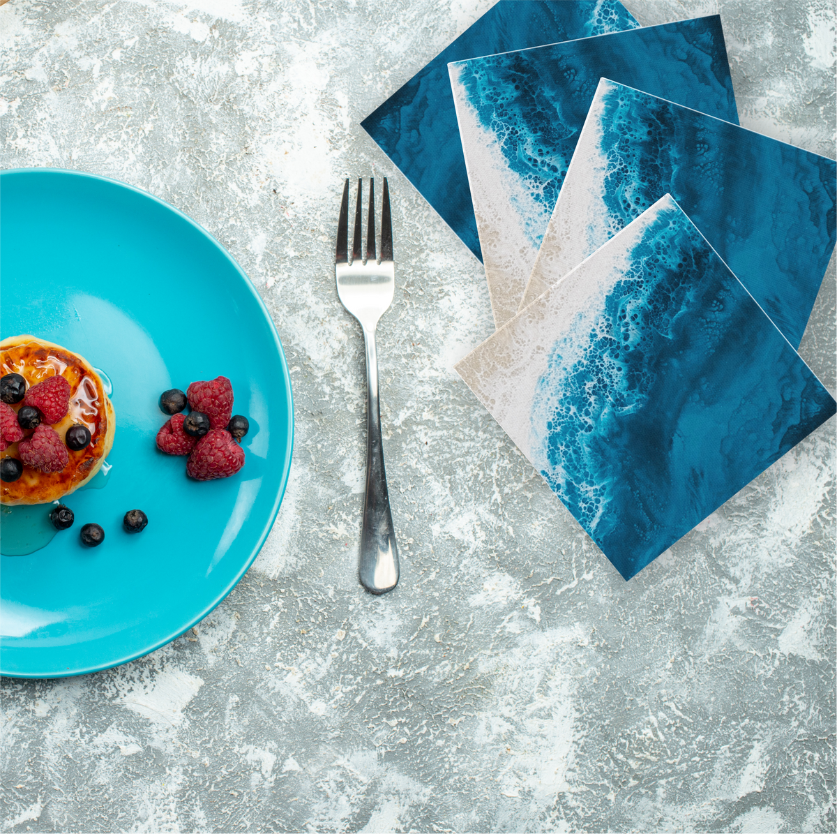 Luncheon Sized 3-Ply Beach-Themed Paper Napkins (50 pack)