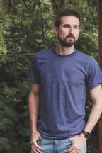 Unisex Eco Tee - Blank Apparel - Heather Navy