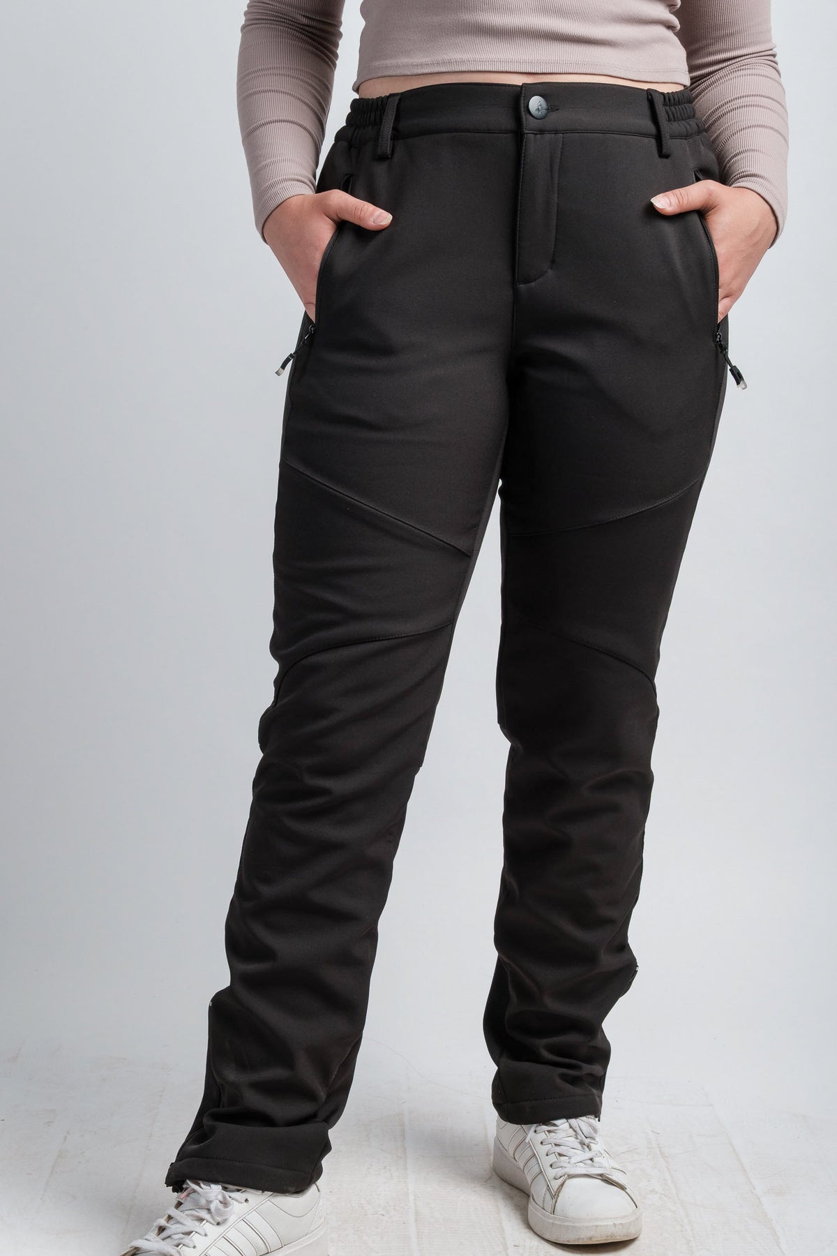 [Black] Women's High Waist V2 Adventure Water Resistant Pants