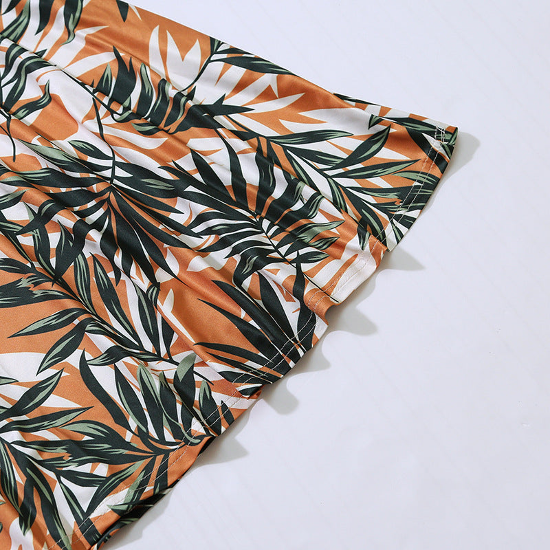Floral Print Sling Dress for Mom and Daughter â€“ Elegant Matching Slip Dresses for Summer
