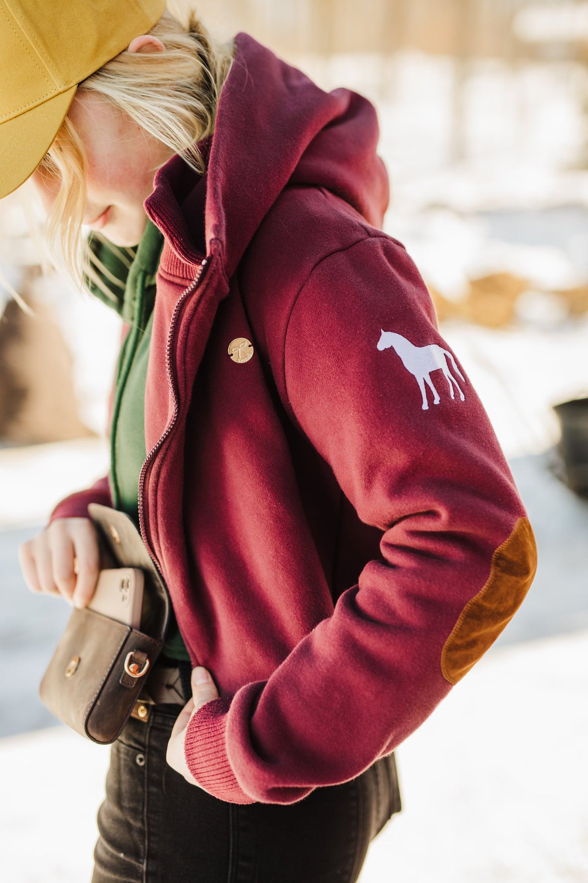 Cuddle Hoodie in Rosewood
