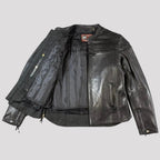 Open Road Men's Maverick Leather Motorcycle Jacket