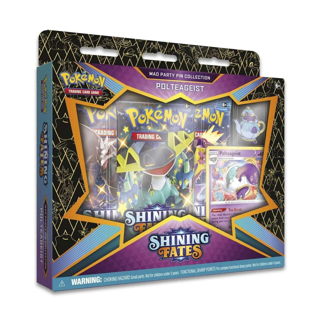 Pokemon Shining Fates Mad Party Pin Collection