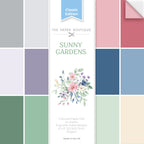 The Paper Boutique Sunny Gardens 8 in x 8 in Colour Card Pad