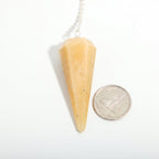 Golden Quartz Pendulum 6 Facet & Bead - 3 Pack