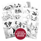 Colouring Pocket Pads - Delightful Dogs