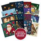 An Embroidered Christmas Square Pocket Pad