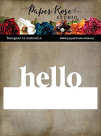Hello Border Word Metal Die 31959