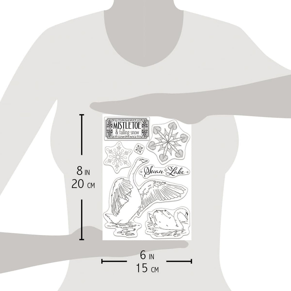 Ciao Bella Clear Stamp Set 6"x8" Swan Lake