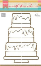 Party Cake By Marleen Craft Stencil