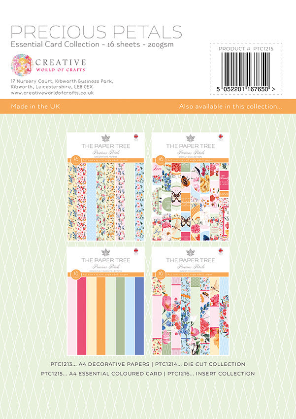 The Paper Tree Precious Petals A4 Essential Colour Card
