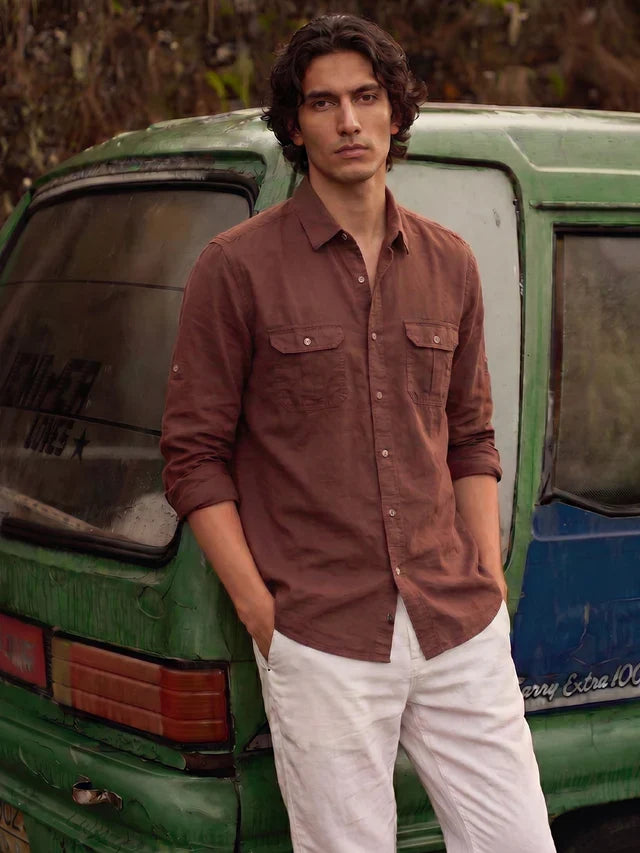 Raj Cotton Linen Relaxed Fit Everyday Men's Shirt - Multiple Colors