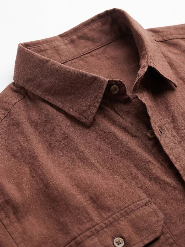 Raj Cotton Linen Relaxed Fit Everyday Men's Shirt - Multiple Colors