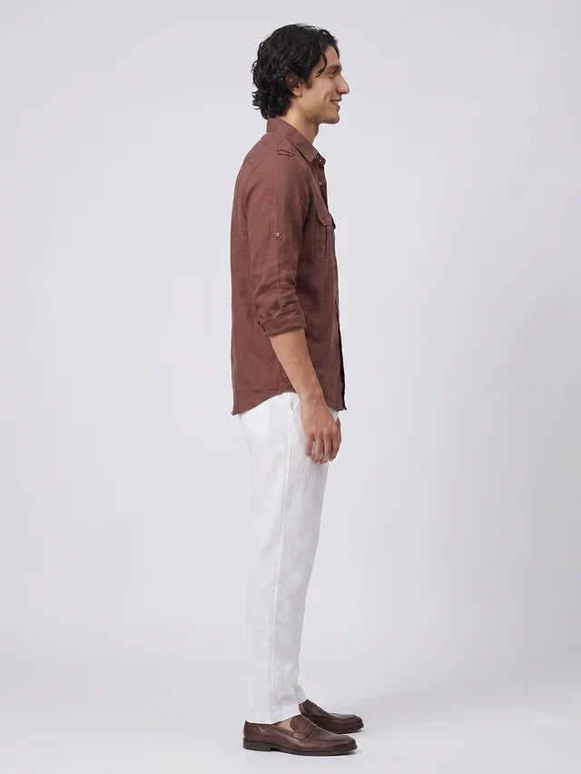 Raj Cotton Linen Relaxed Fit Everyday Men's Shirt - Multiple Colors