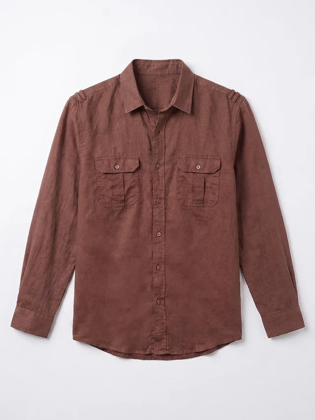 Raj Cotton Linen Relaxed Fit Everyday Men's Shirt - Multiple Colors