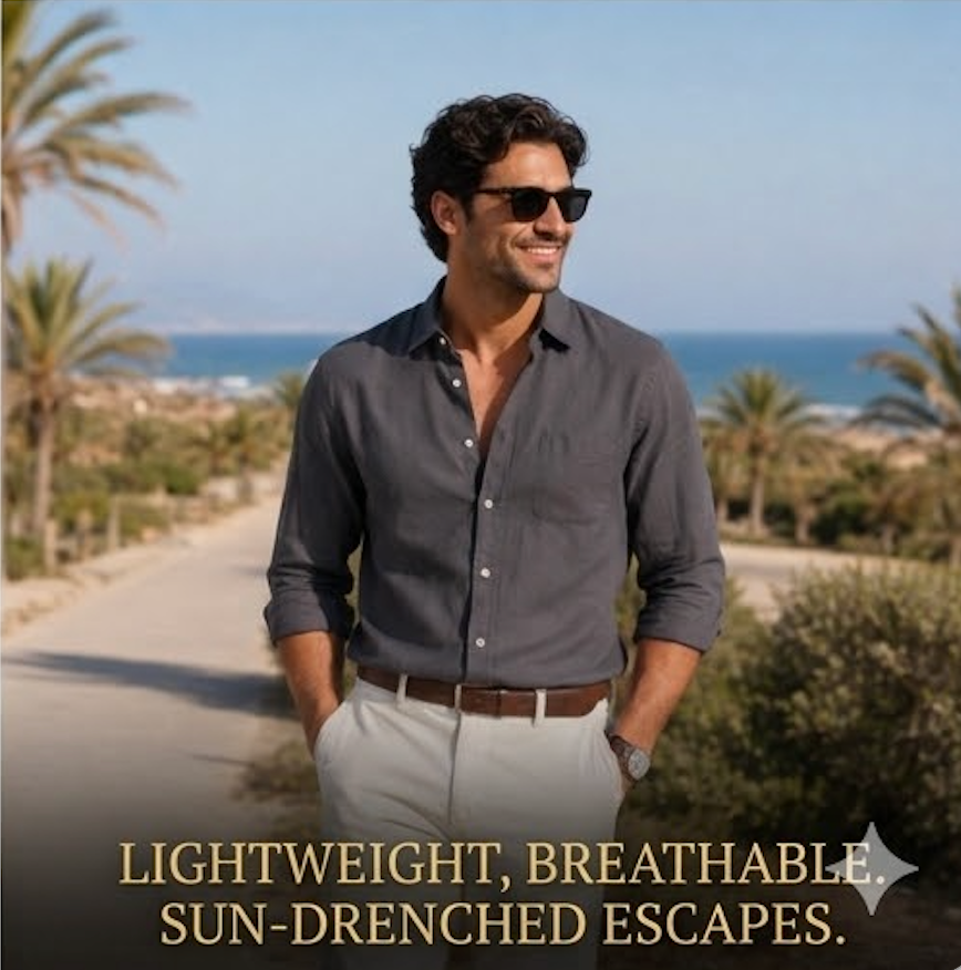 Raj Cotton Linen Relaxed Fit Everyday Men's Shirt - Multiple Colors