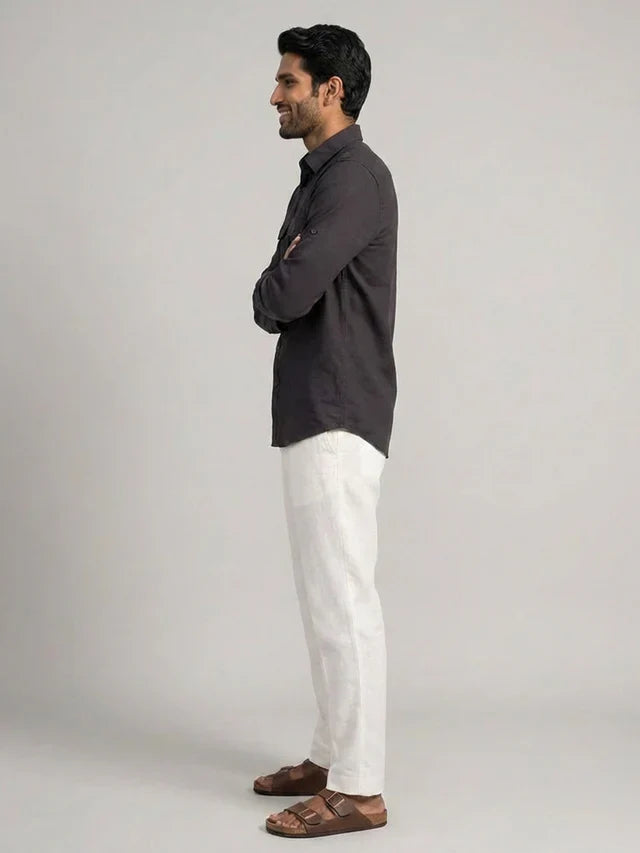 Raj Cotton Linen Relaxed Fit Everyday Men's Shirt - Multiple Colors