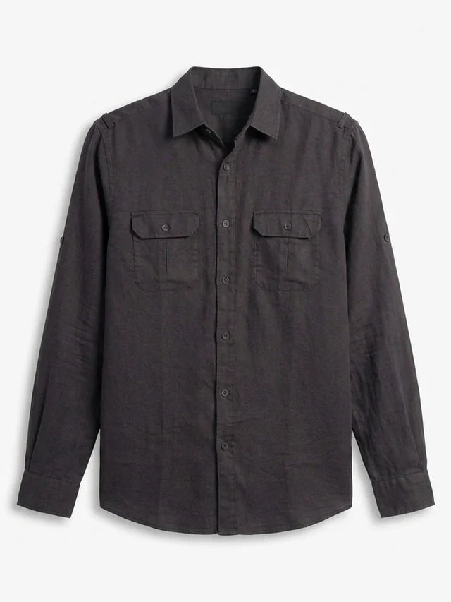 Raj Cotton Linen Relaxed Fit Everyday Men's Shirt - Multiple Colors