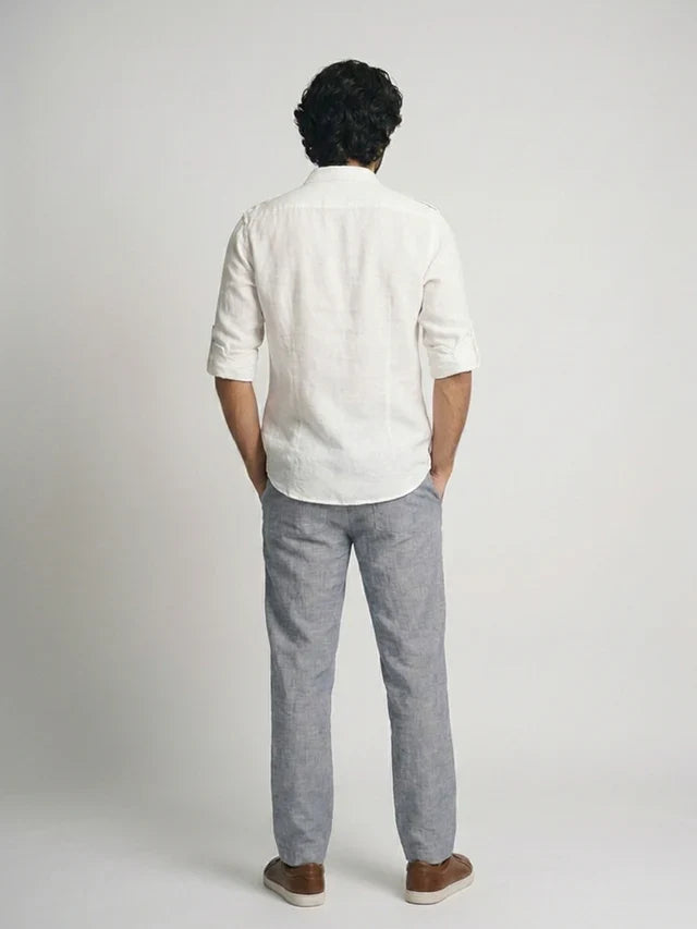 Raj Cotton Linen Relaxed Fit Everyday Men's Shirt - Multiple Colors